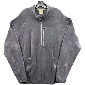 PNUMA Men's Fleece Pullover Jacket Gray 2XL 1/4 Quarter Zip Outdoor Shenandoah